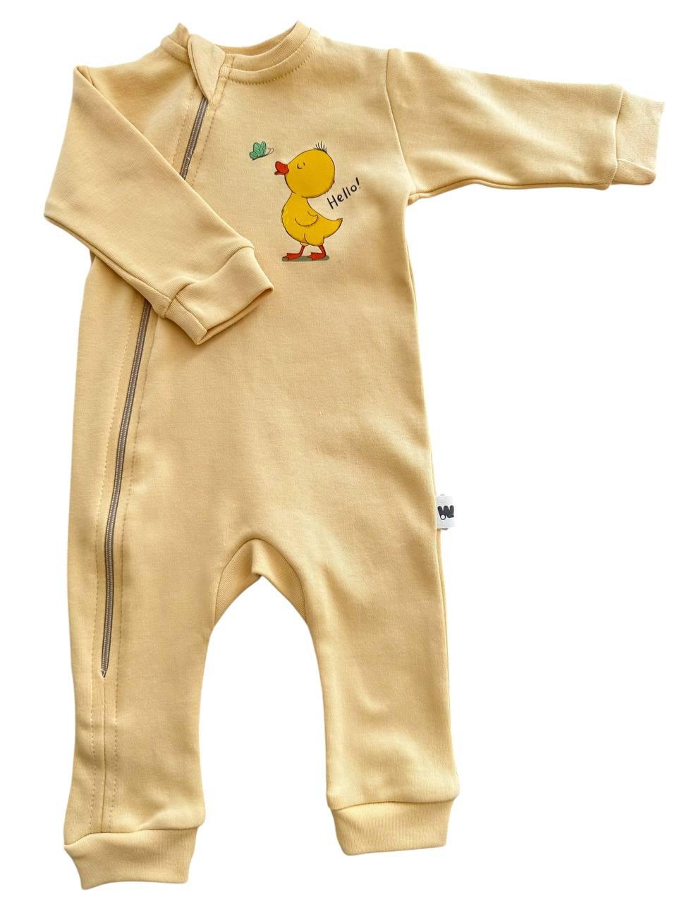 Wowo-Duck Zipper Jumpsuit