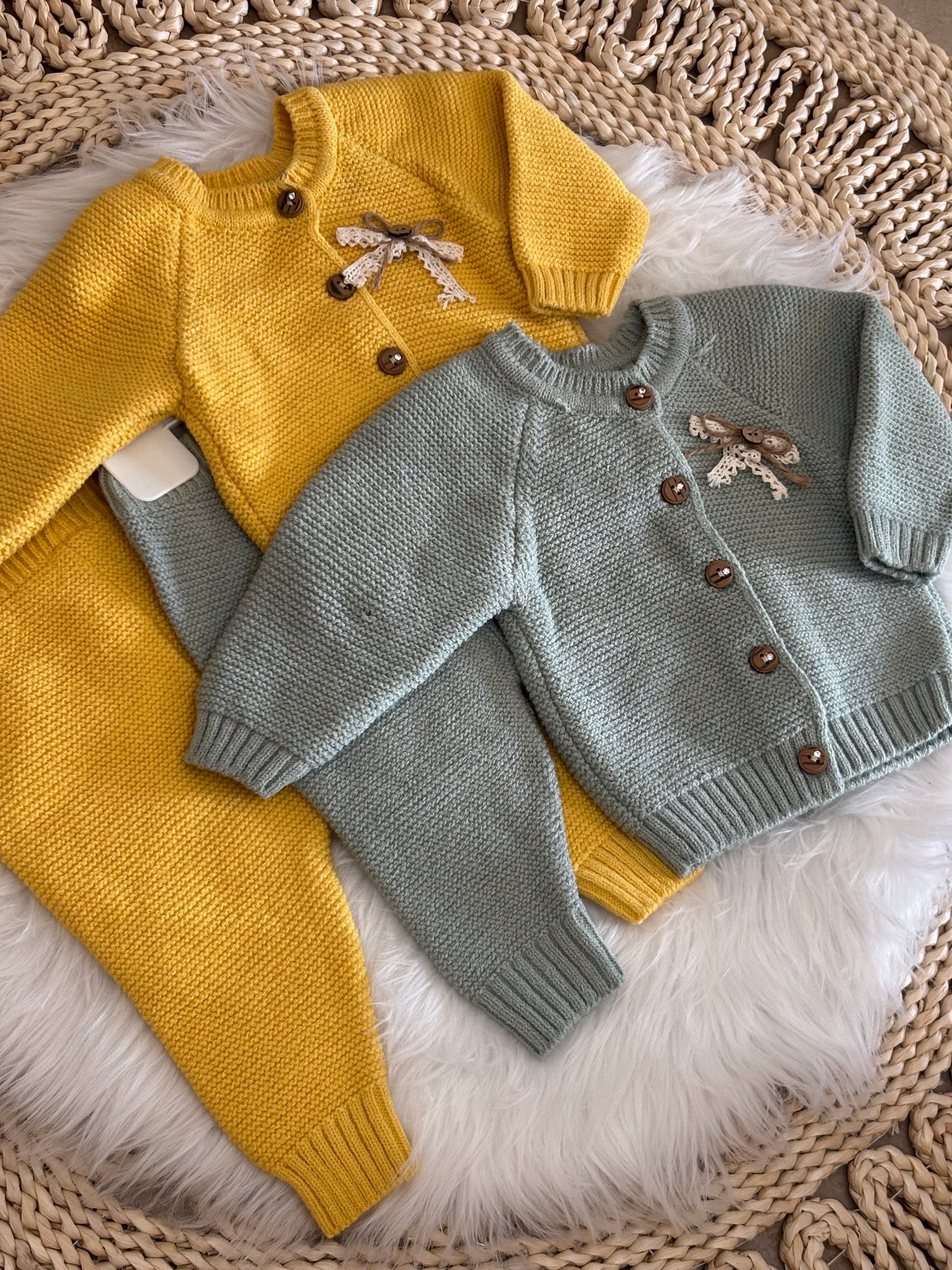 Wofim-Knitted 2 Pcs Set