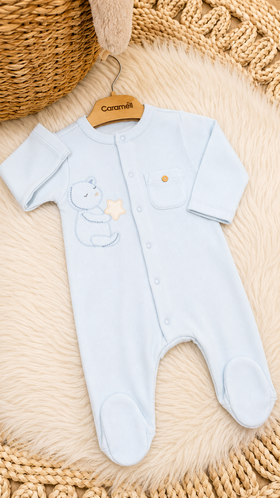 Caramell-Bear & Star Overall