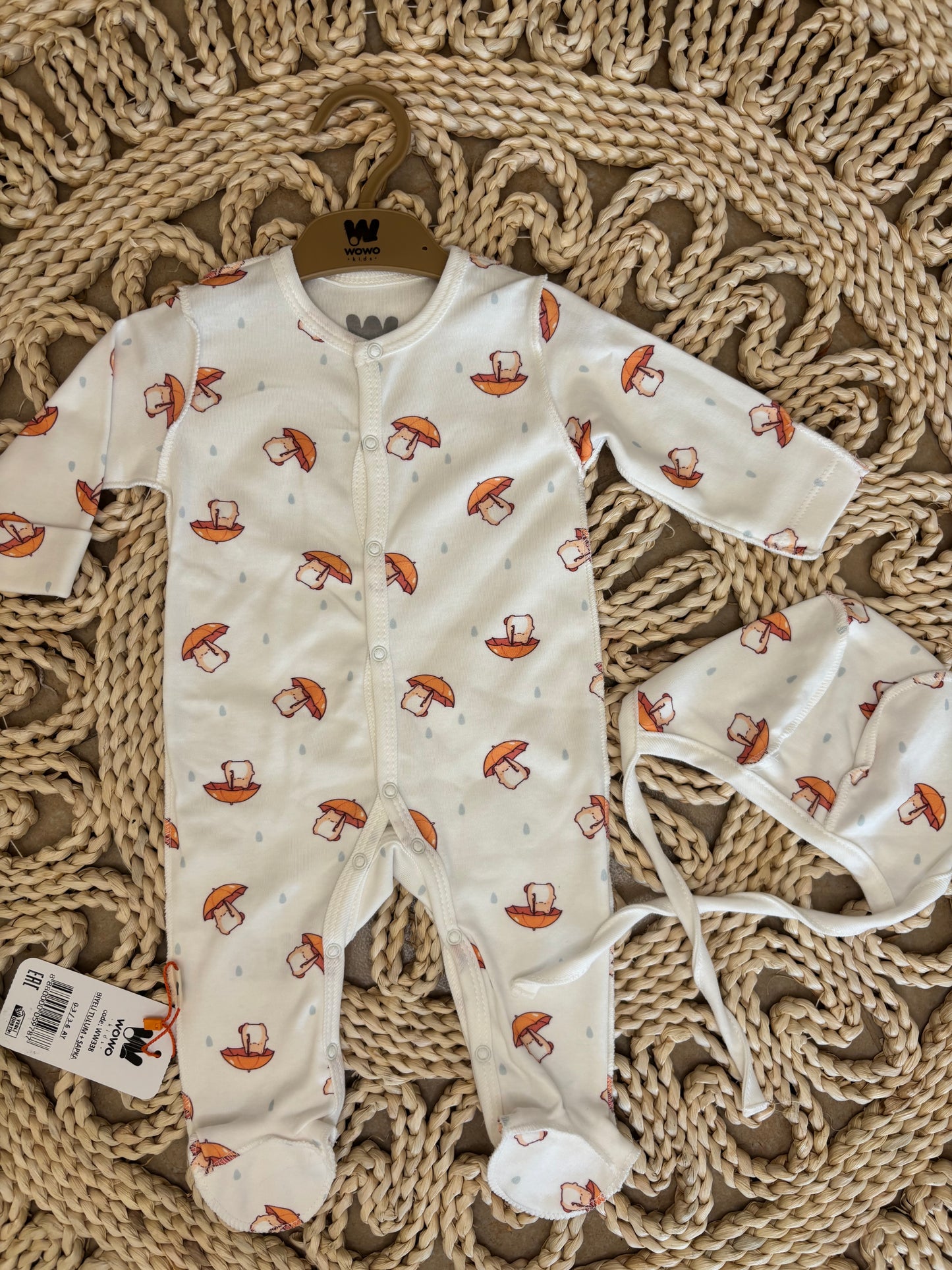 Wowo-Mushroom Zipper Jumpsuit