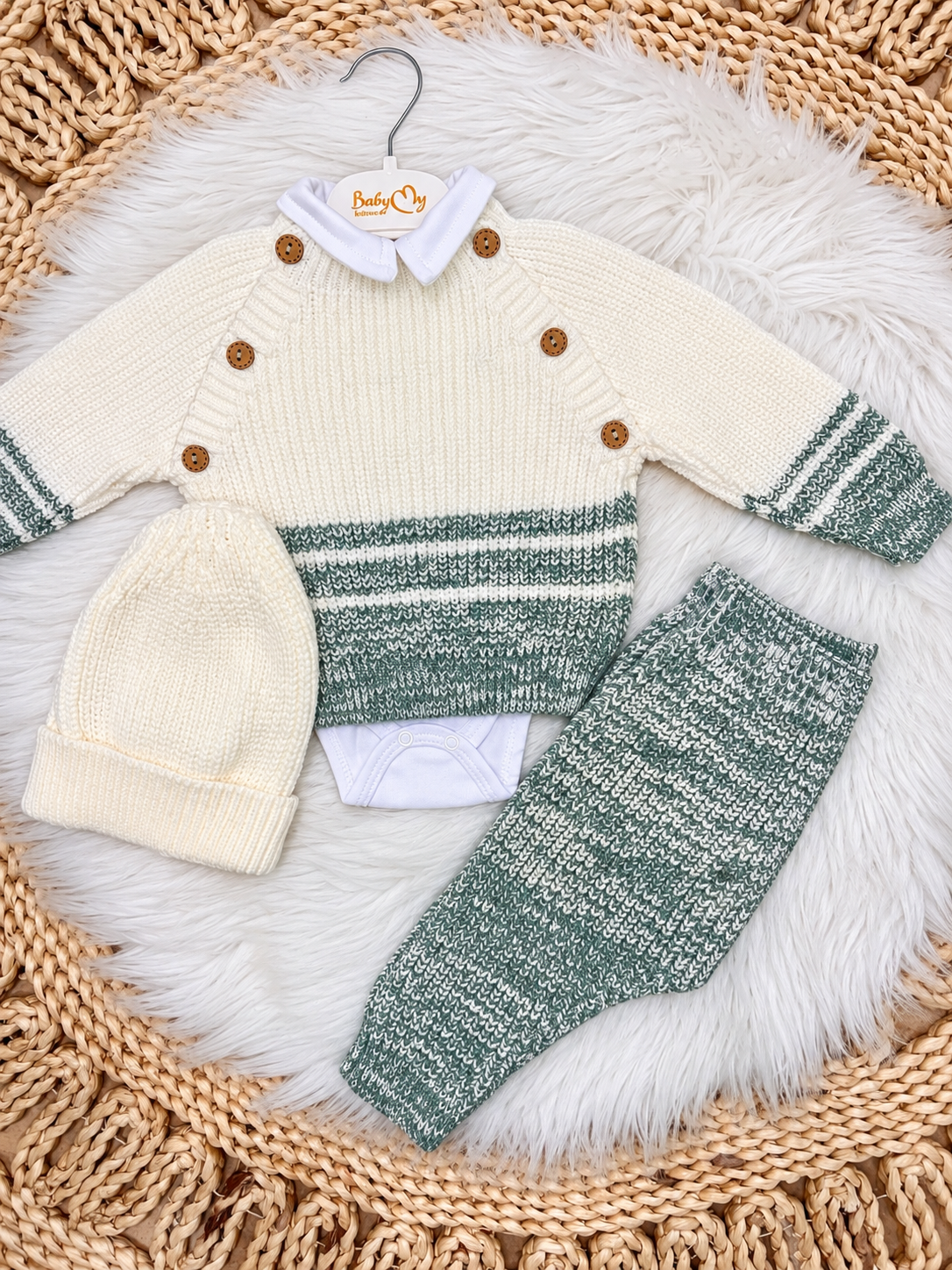 BabyMy-Knitted 4-Piece Set