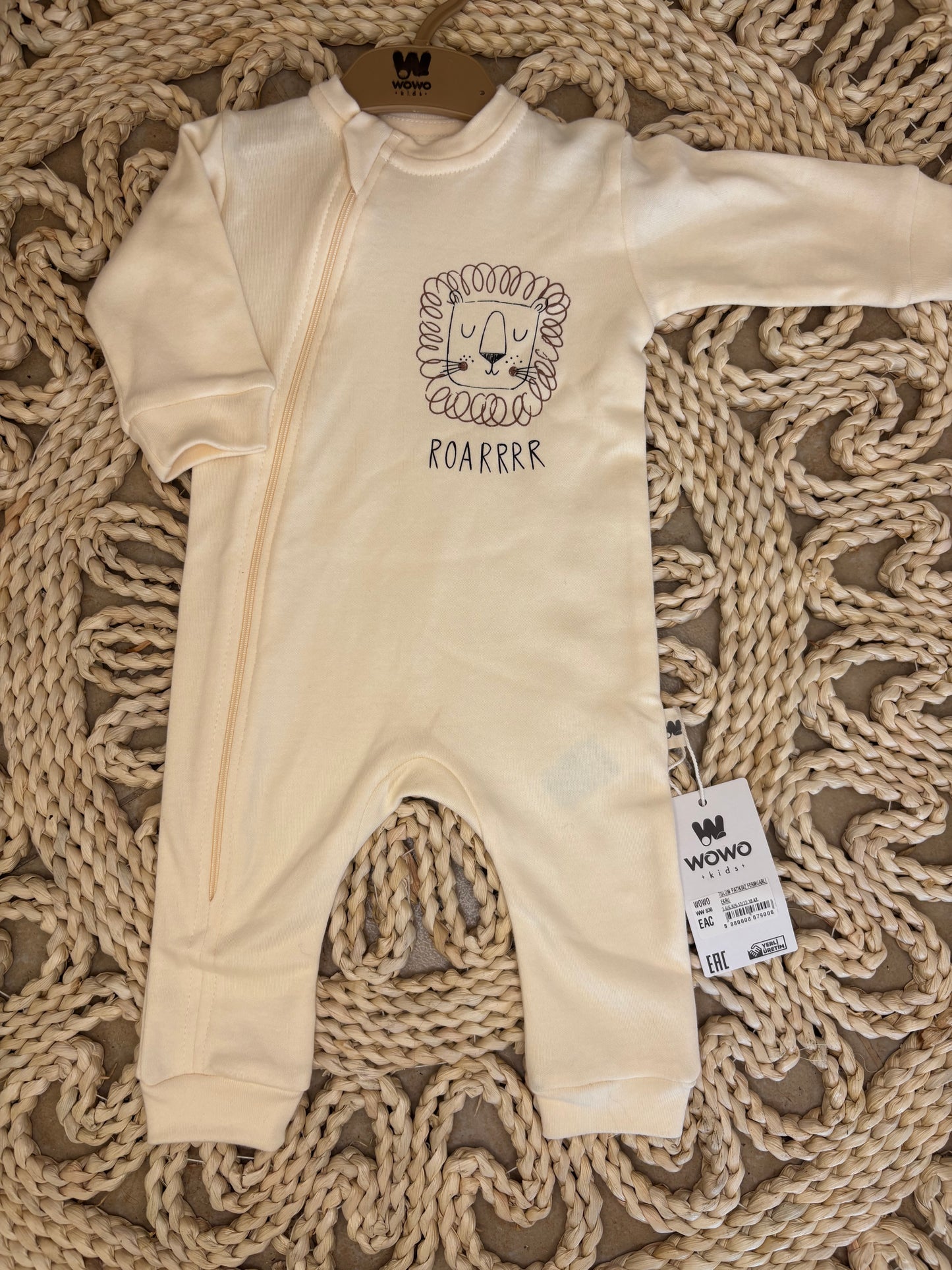 Wowo-Lion Zipper Jumpsuit
