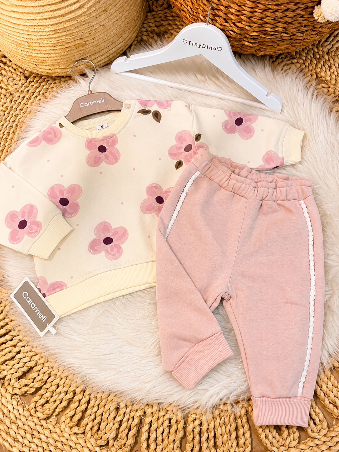 Caramell-Fleeced Set