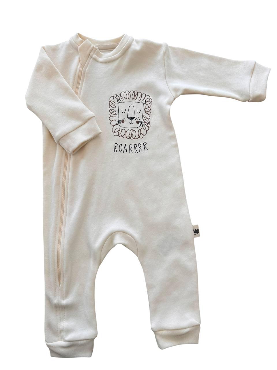 Wowo-Lion Zipper Jumpsuit