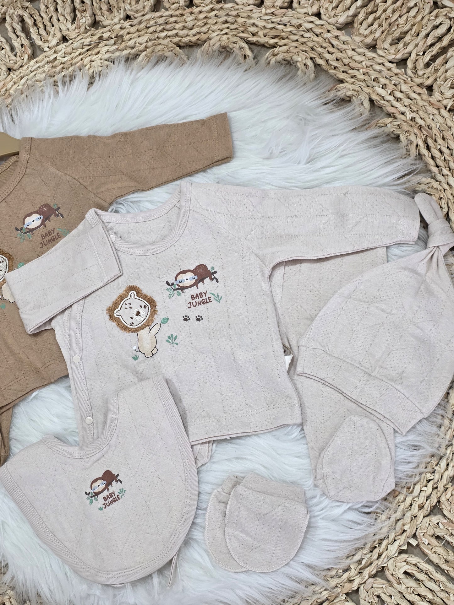 Bubbles-5Pcs Baby Jungle New Born Set