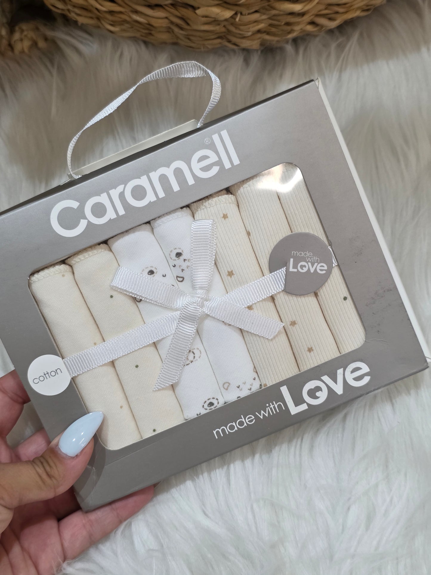 Caramell-Washcloths Box of 7 Pcs