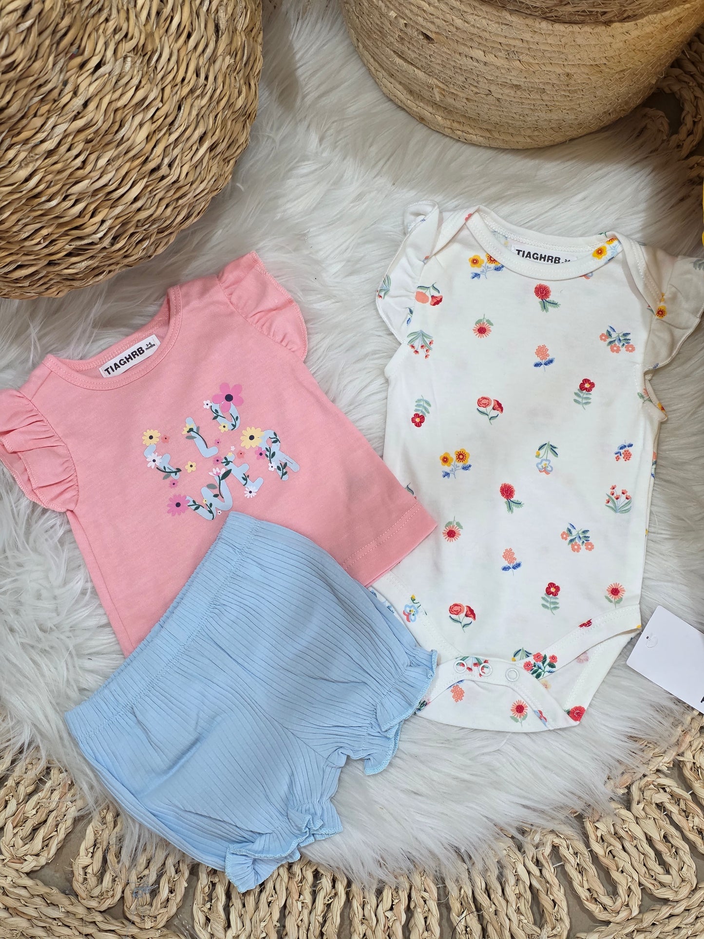 TinyDino-Flower Cotton Set of 3 Pcs