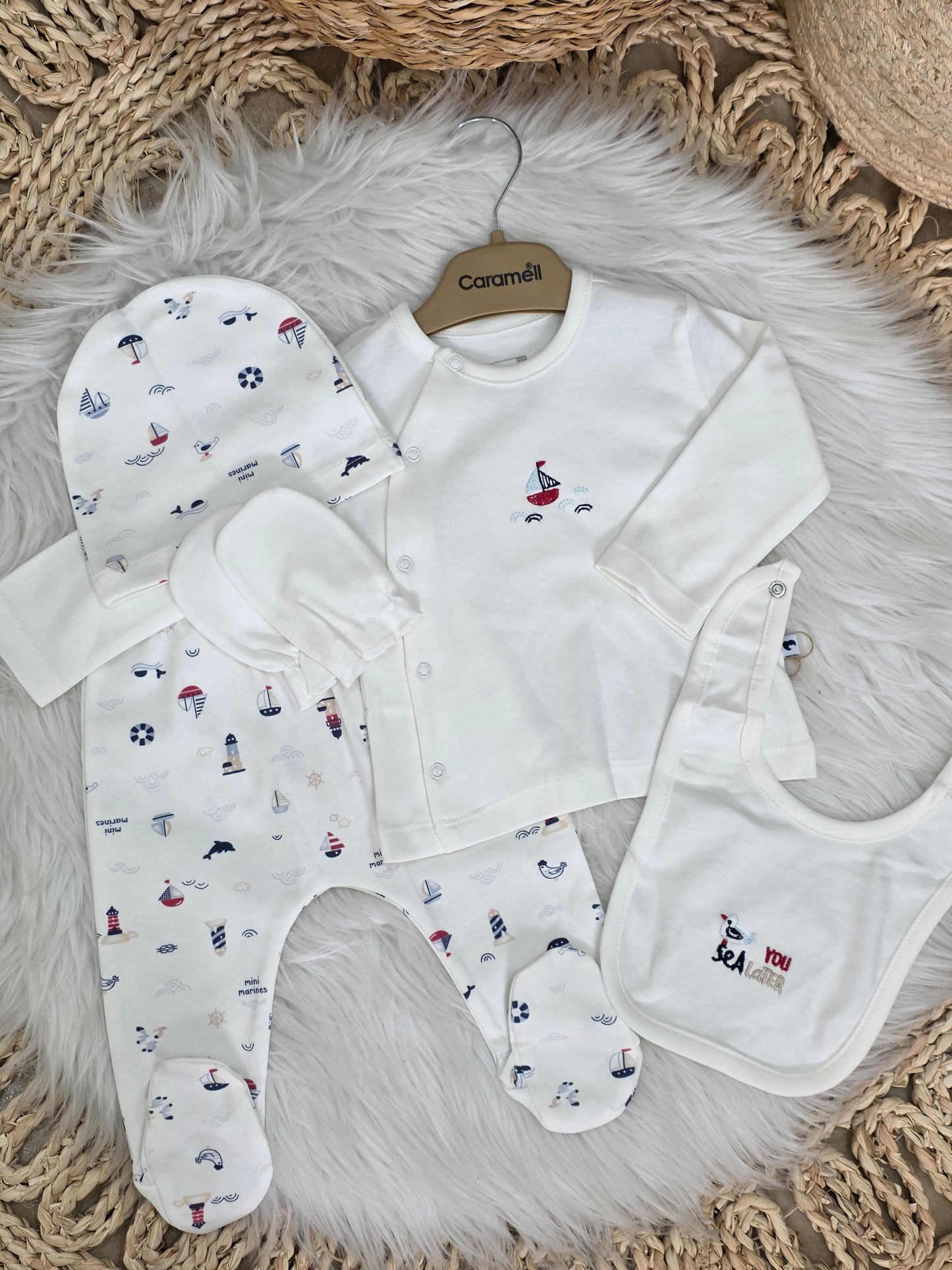 Caramell-Cotton Set of 5Pcs