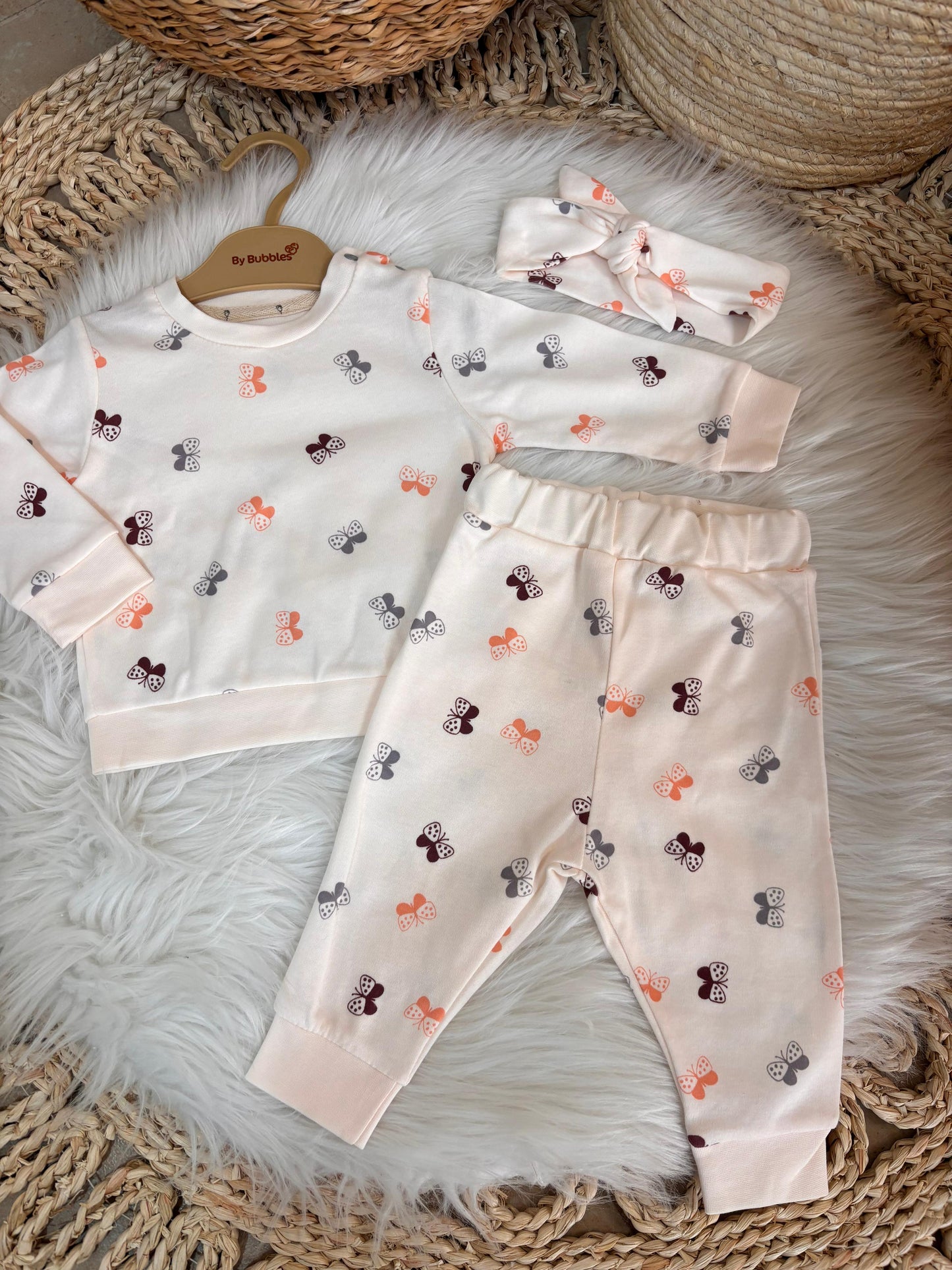 Bubbles-Cotton Pijama Set Of 3 Pcs