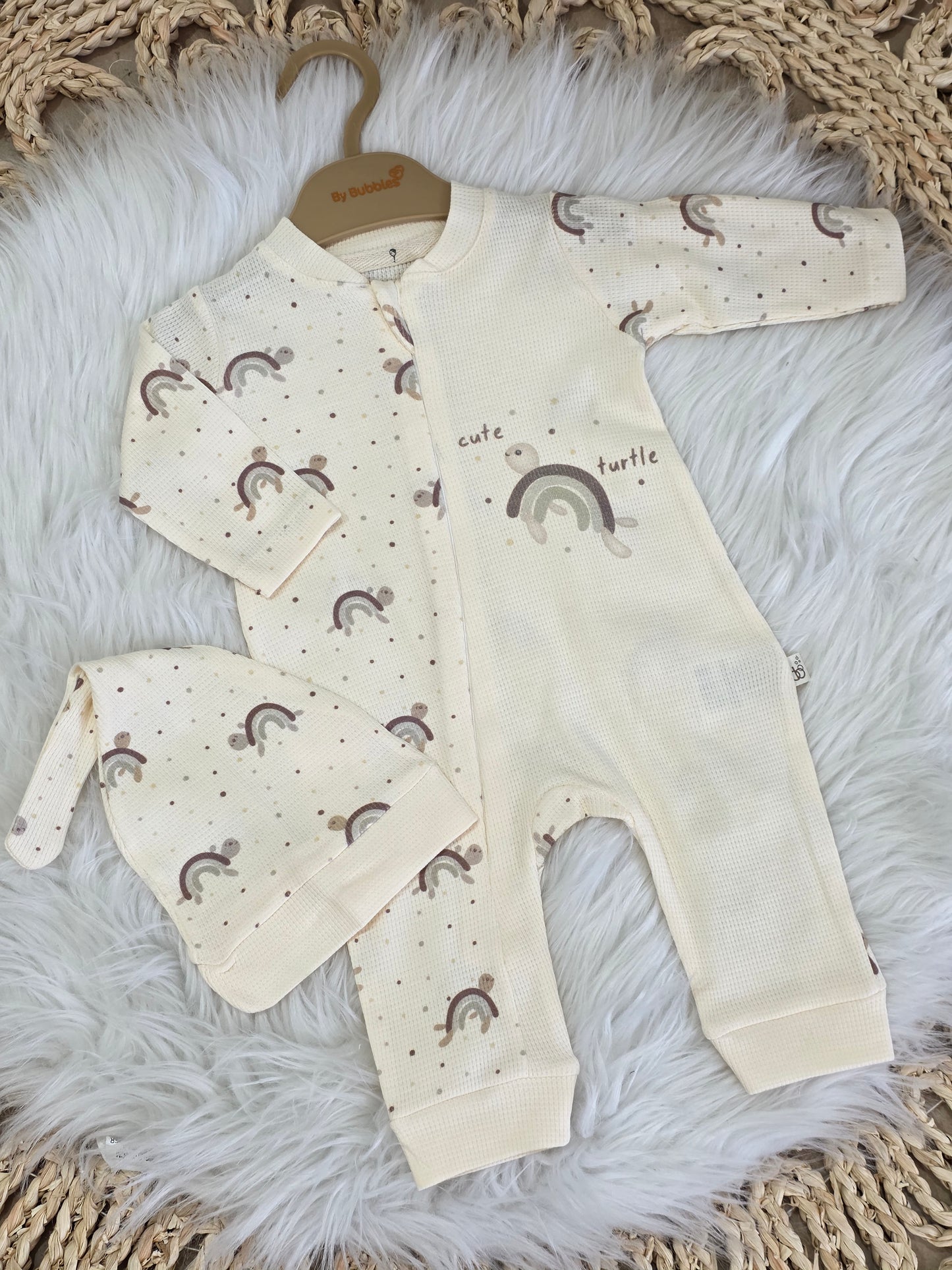 Bubbles-Turtle Cotton Overall