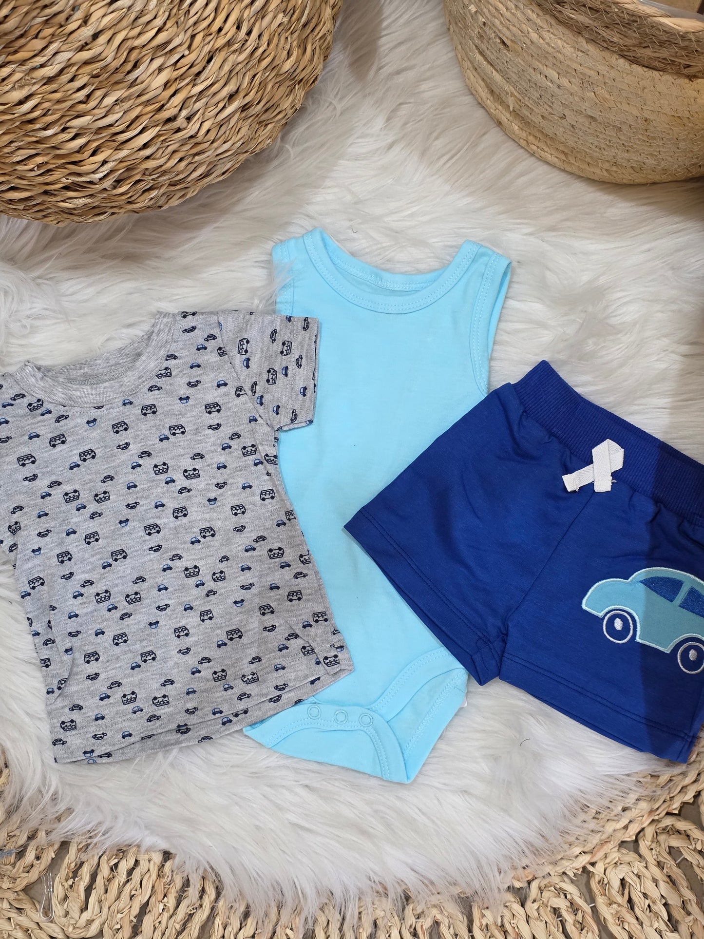 TinyDino-Car Cotton Set of 3 Pcs