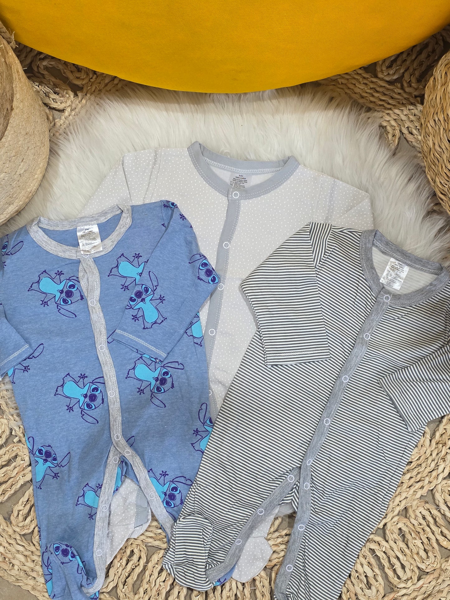 TinyDino-Pack of 3 Overalls