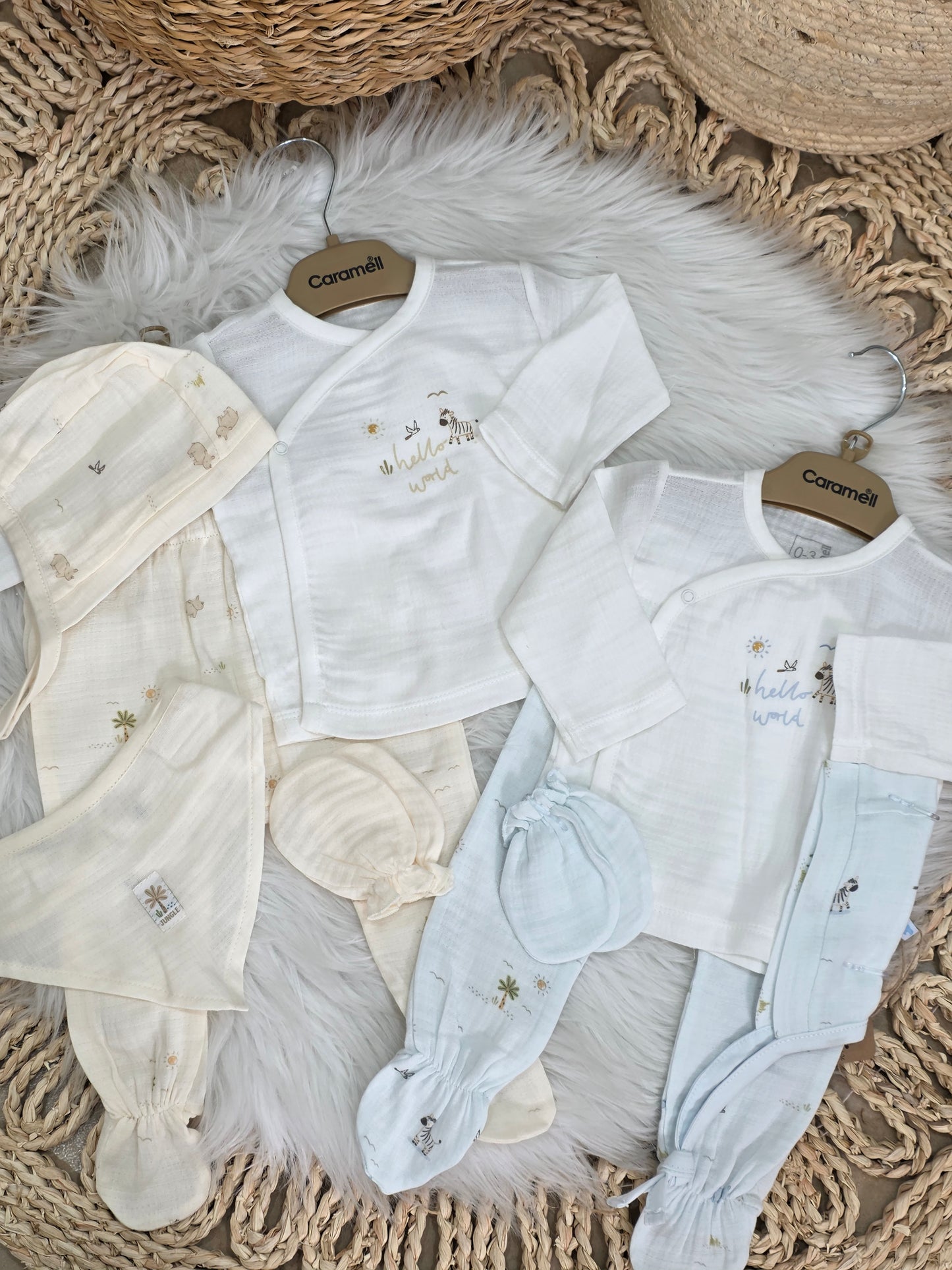 Caramell-Bamboo Set of 5Pcs