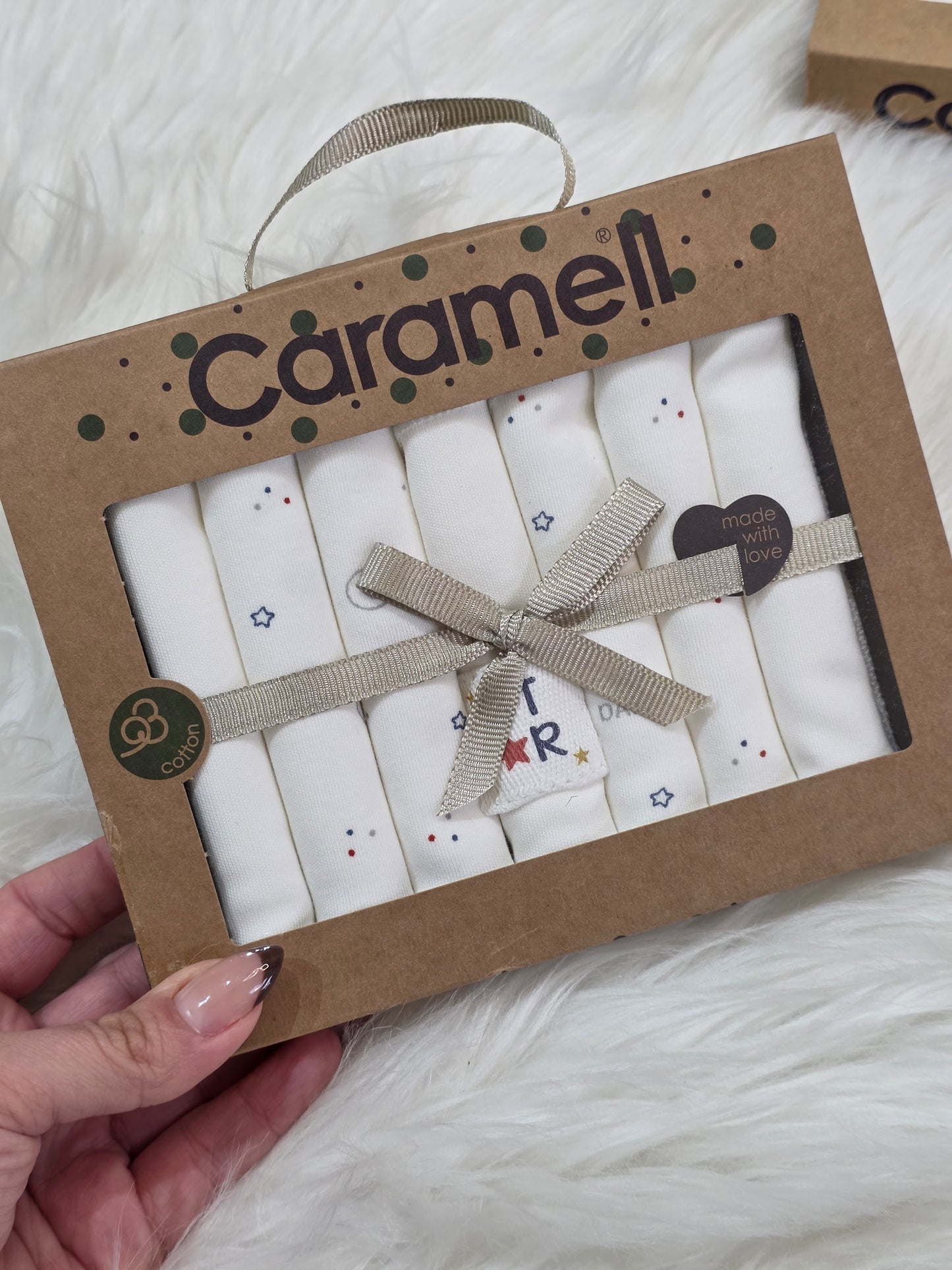 Caramell-Cotton Washcloths Pack of 7