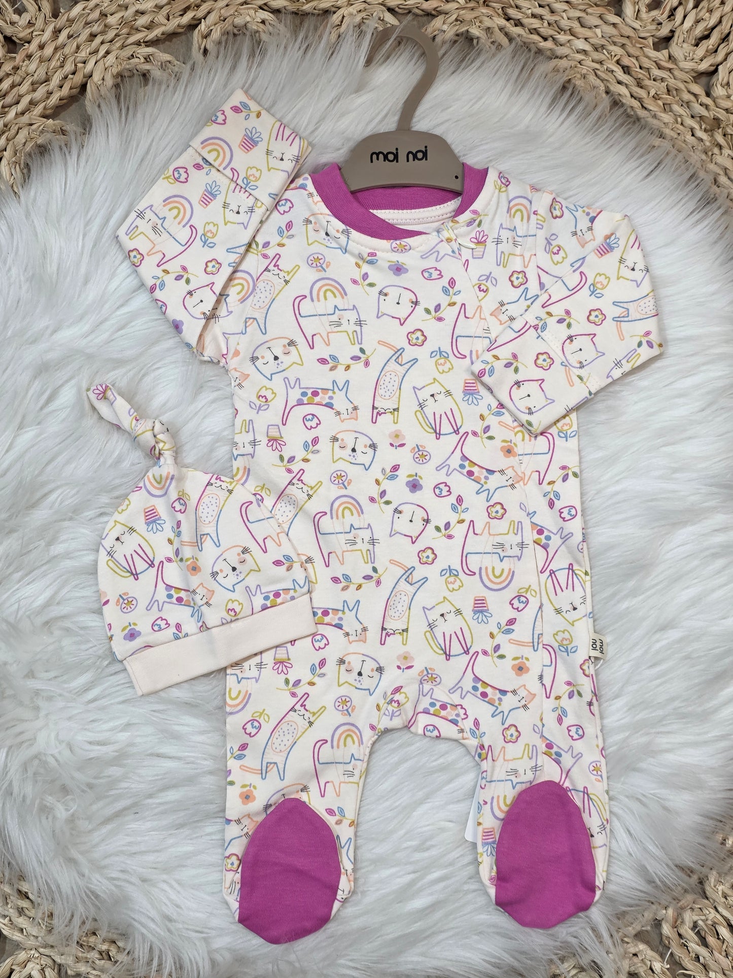 MoiNoi-2Pcs Cat Cotton Overall