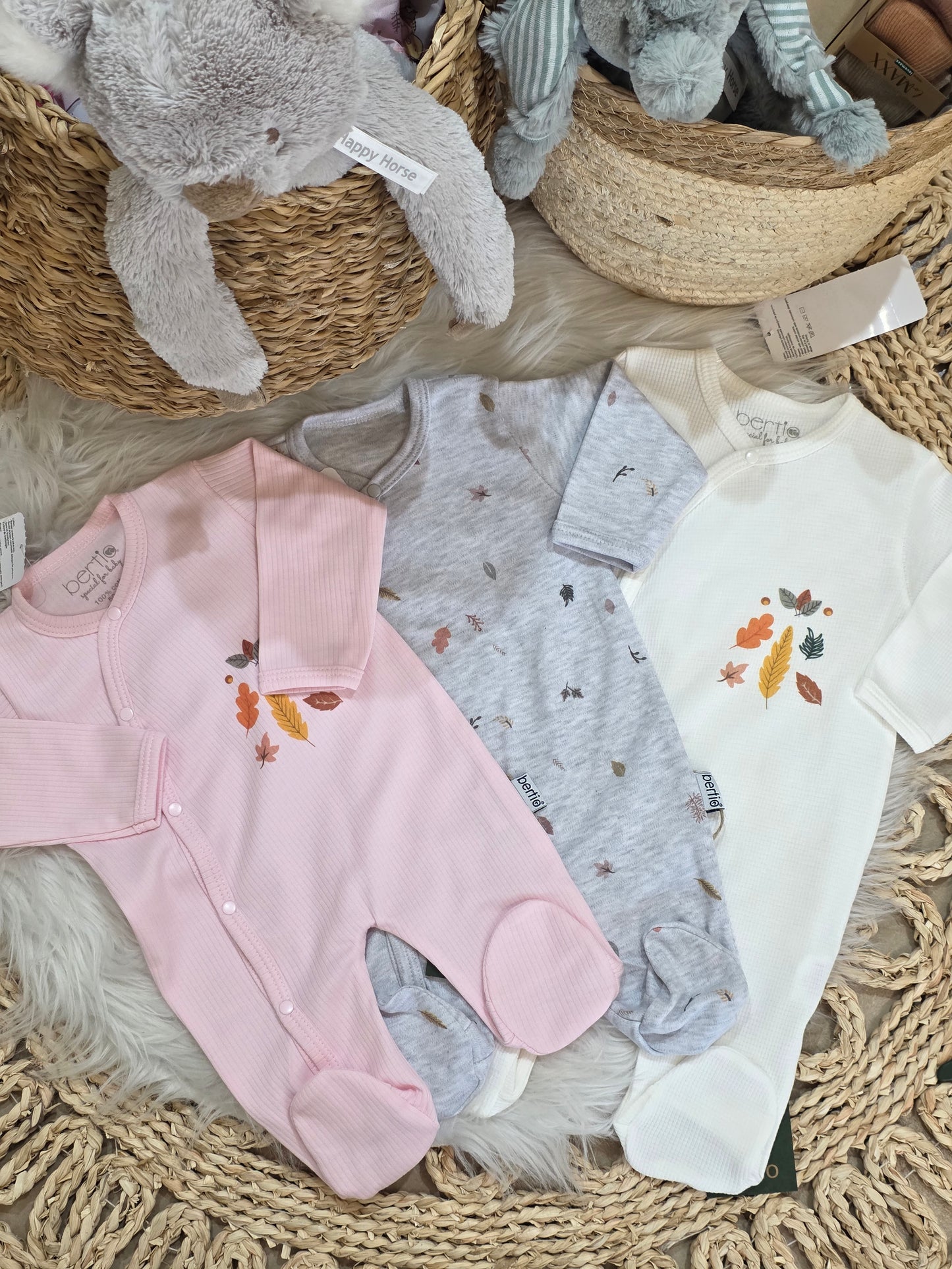 Bertio-Tripple Cotton Set of 3 Jumpsuits