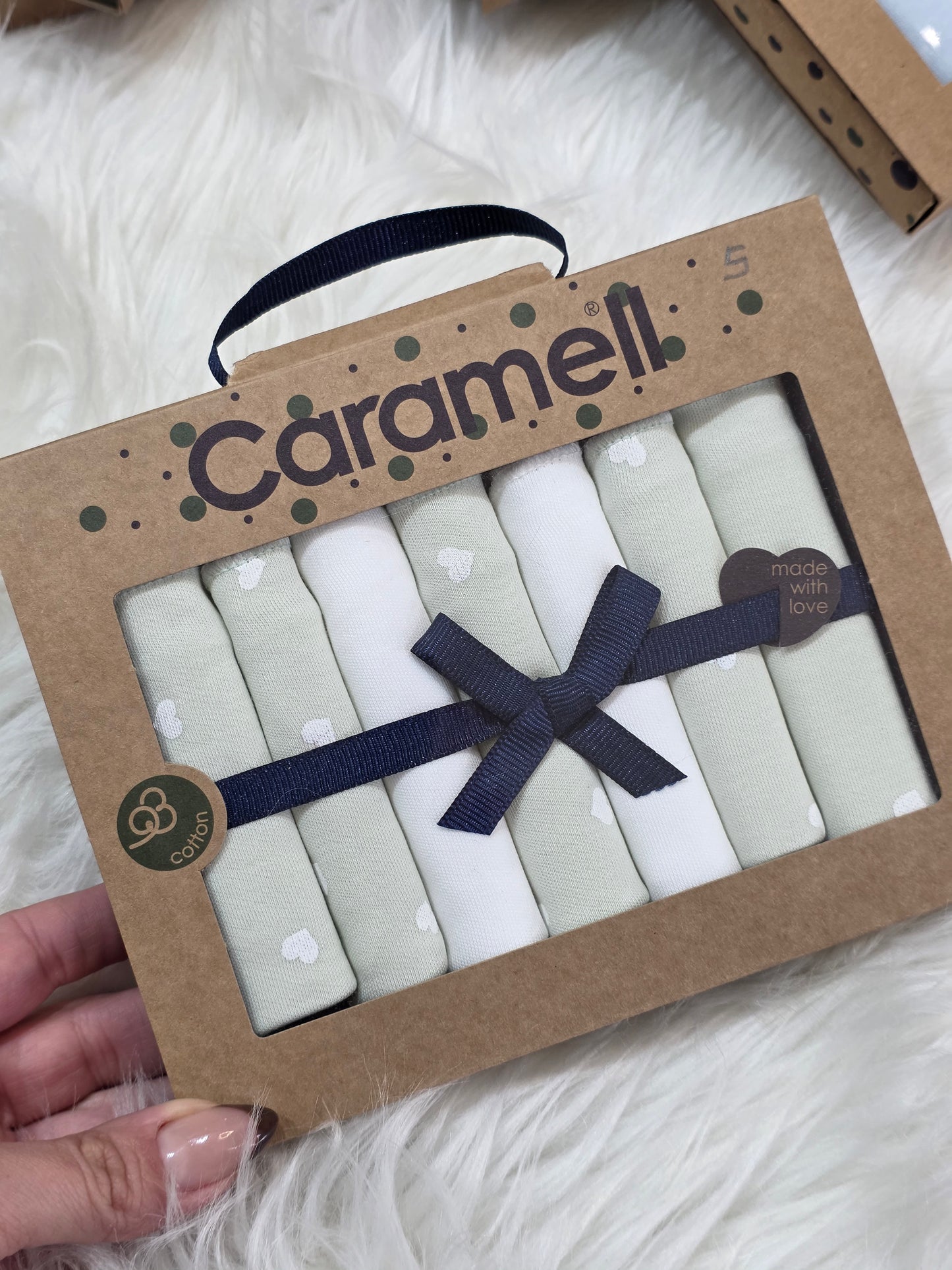 Caramell-Cotton Washcloths Pack of 7