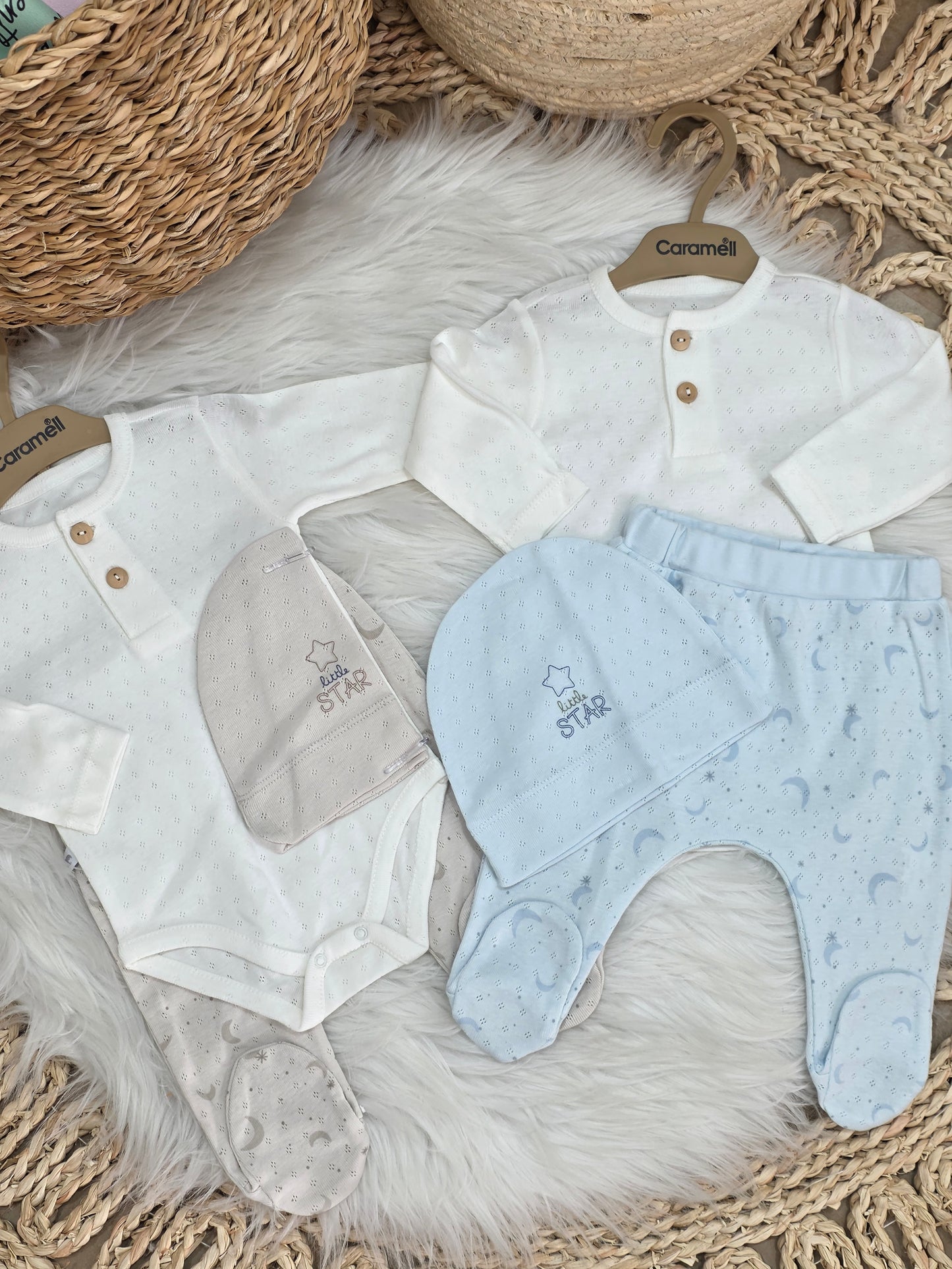 Caramell-Cotton Set of 3 Pcs