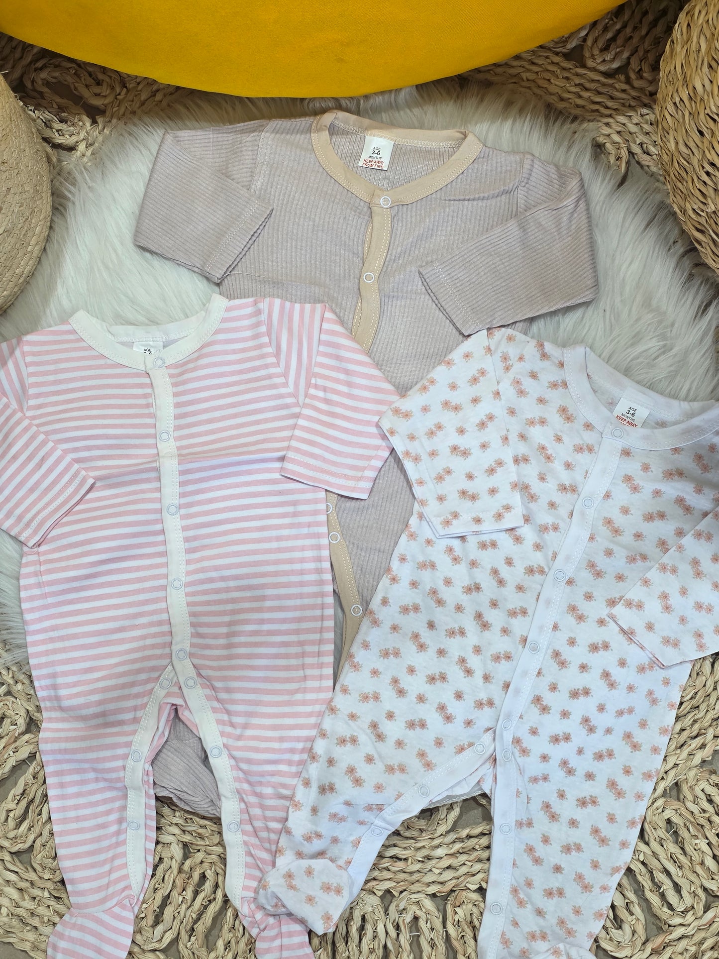 TinyDino-Pack of 3 Overalls