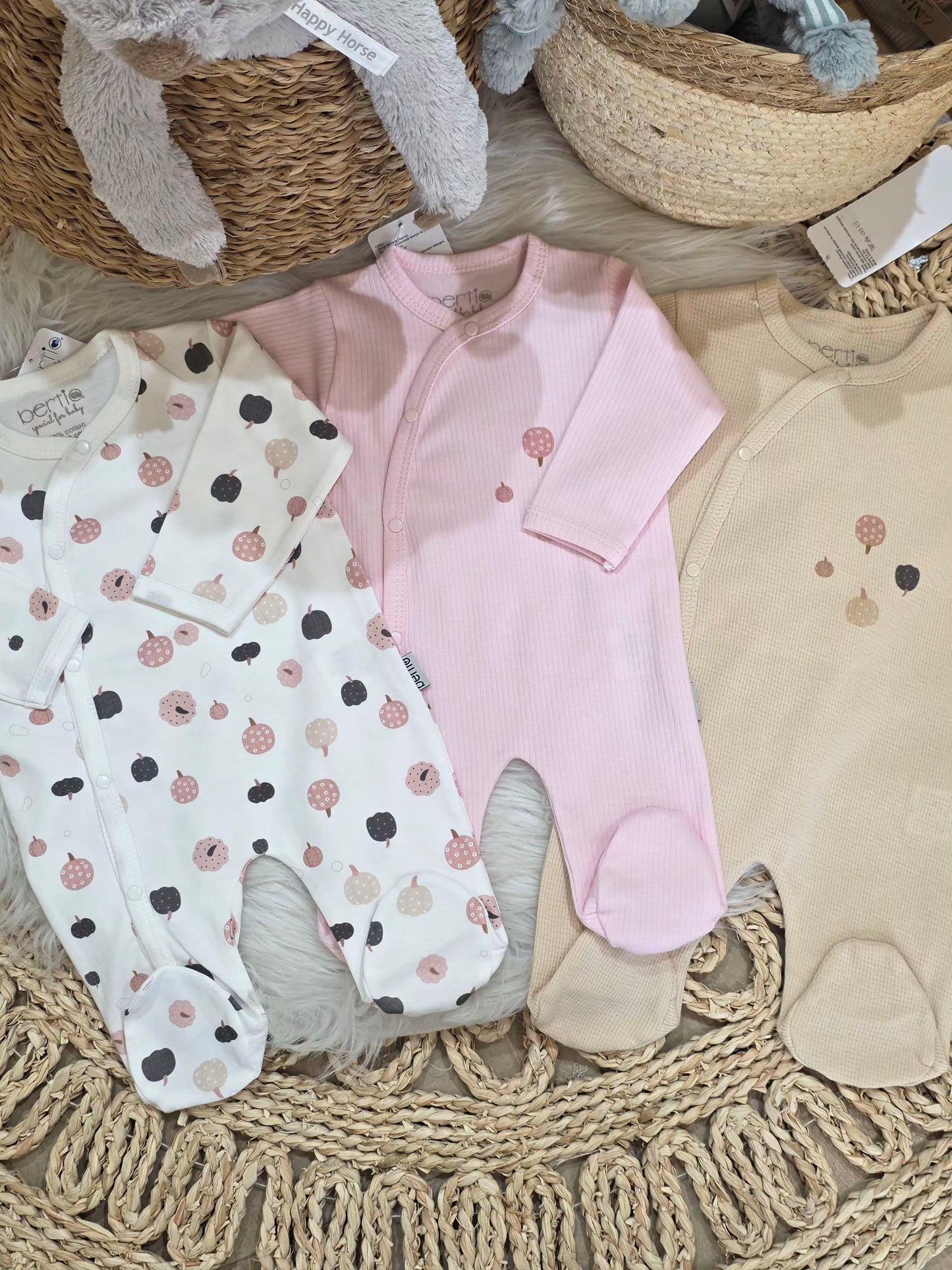 Bertio-Tripple Cotton Set of 3 Jumpsuits