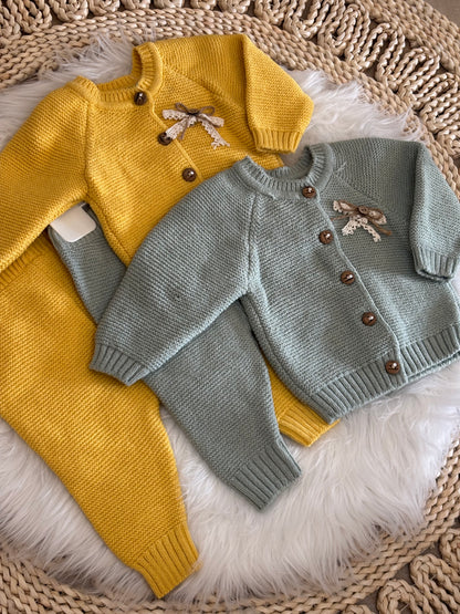 Wofim-Knitted 2 Pcs Set