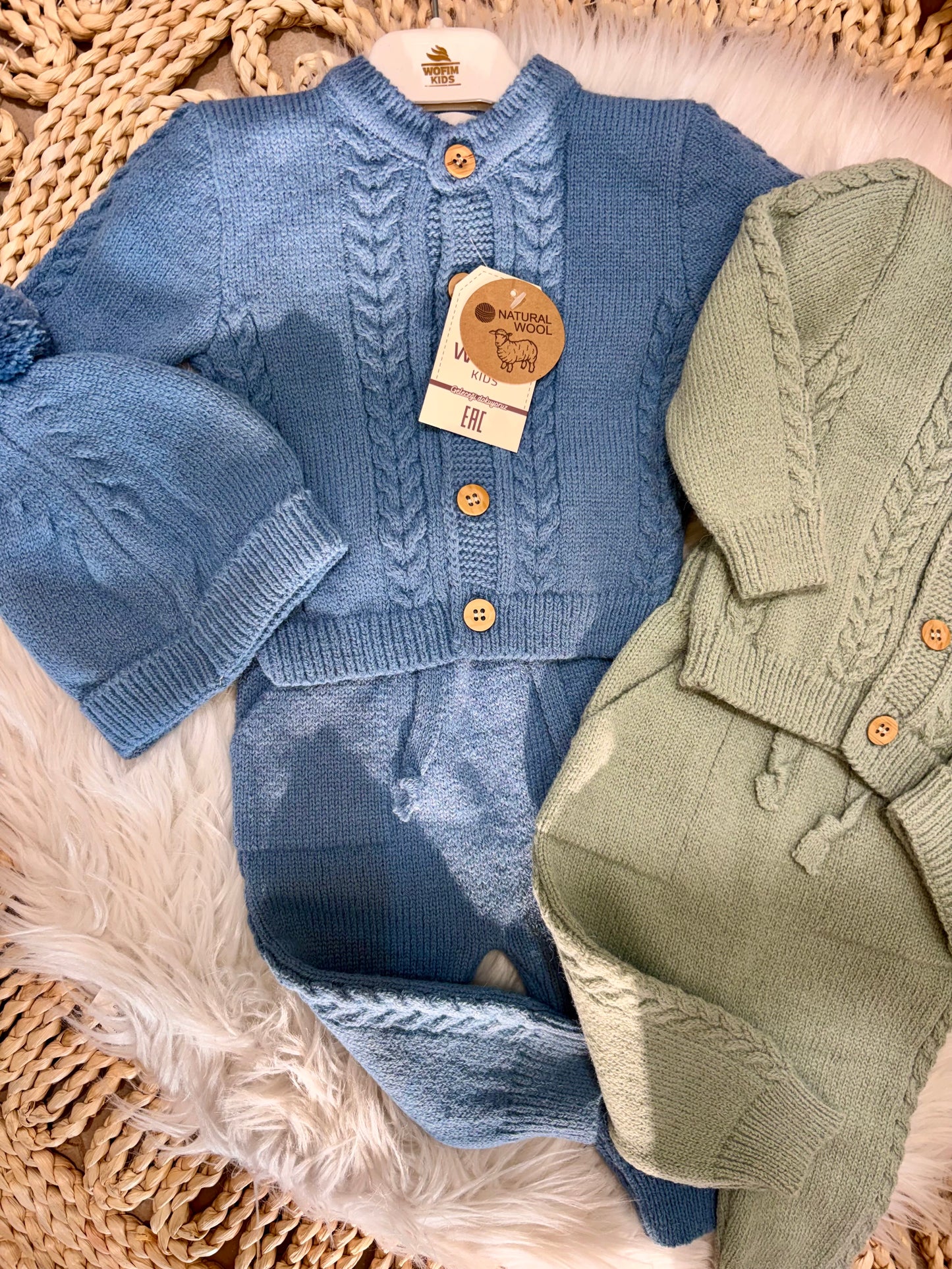 Wofim-Knitted 3-Piece Set