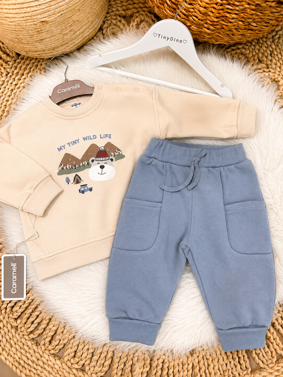 Caramell-Fleeced set