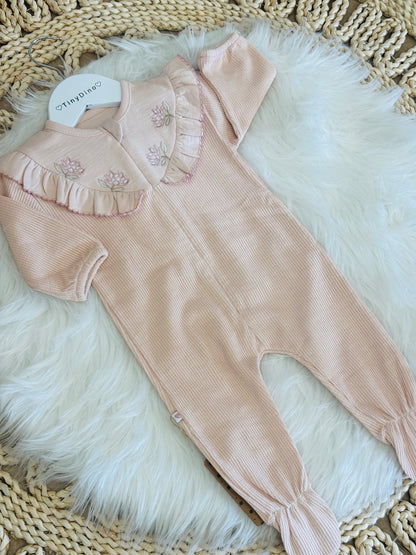 Caramel-Simple Jumpsuit