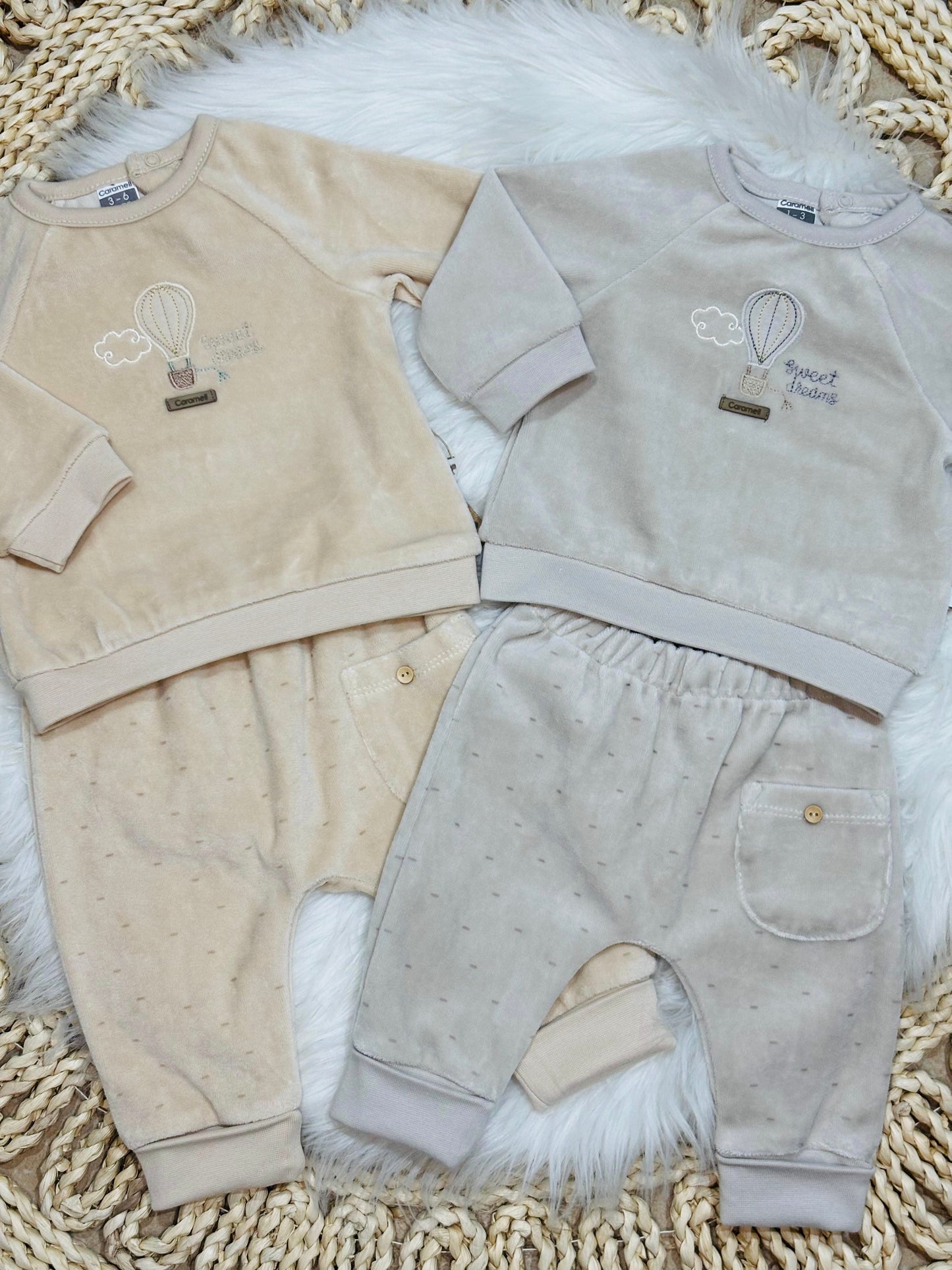 Caramell-2 Pcs Velvet Set