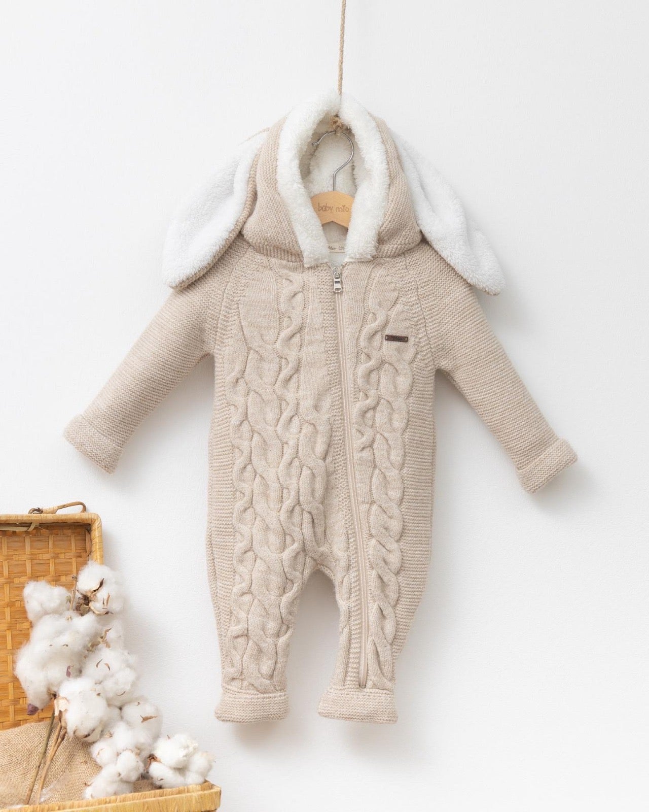 Baby Mio-Knit Bunny Overall