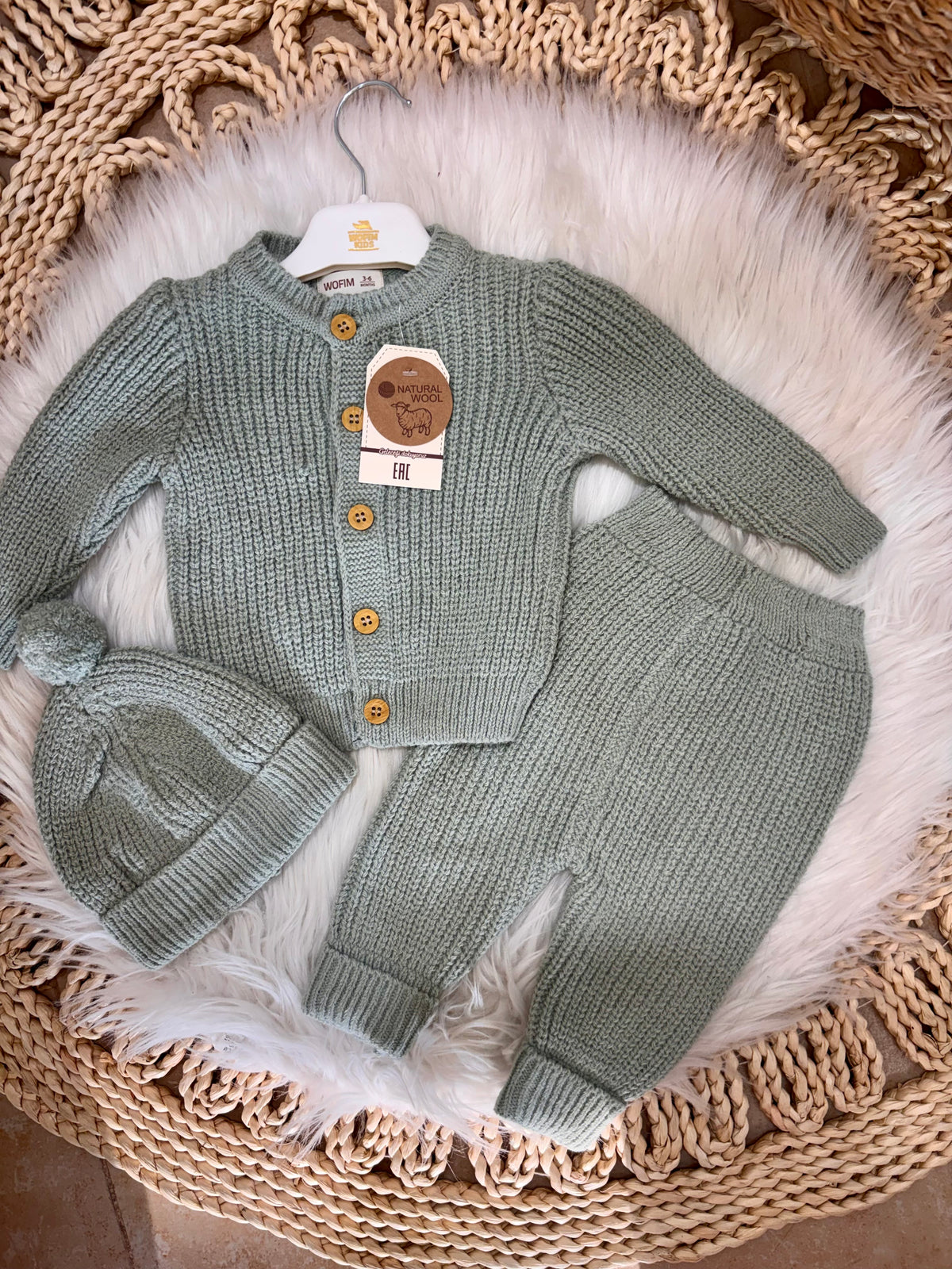 Wofim-Knitted 3-Piece Set