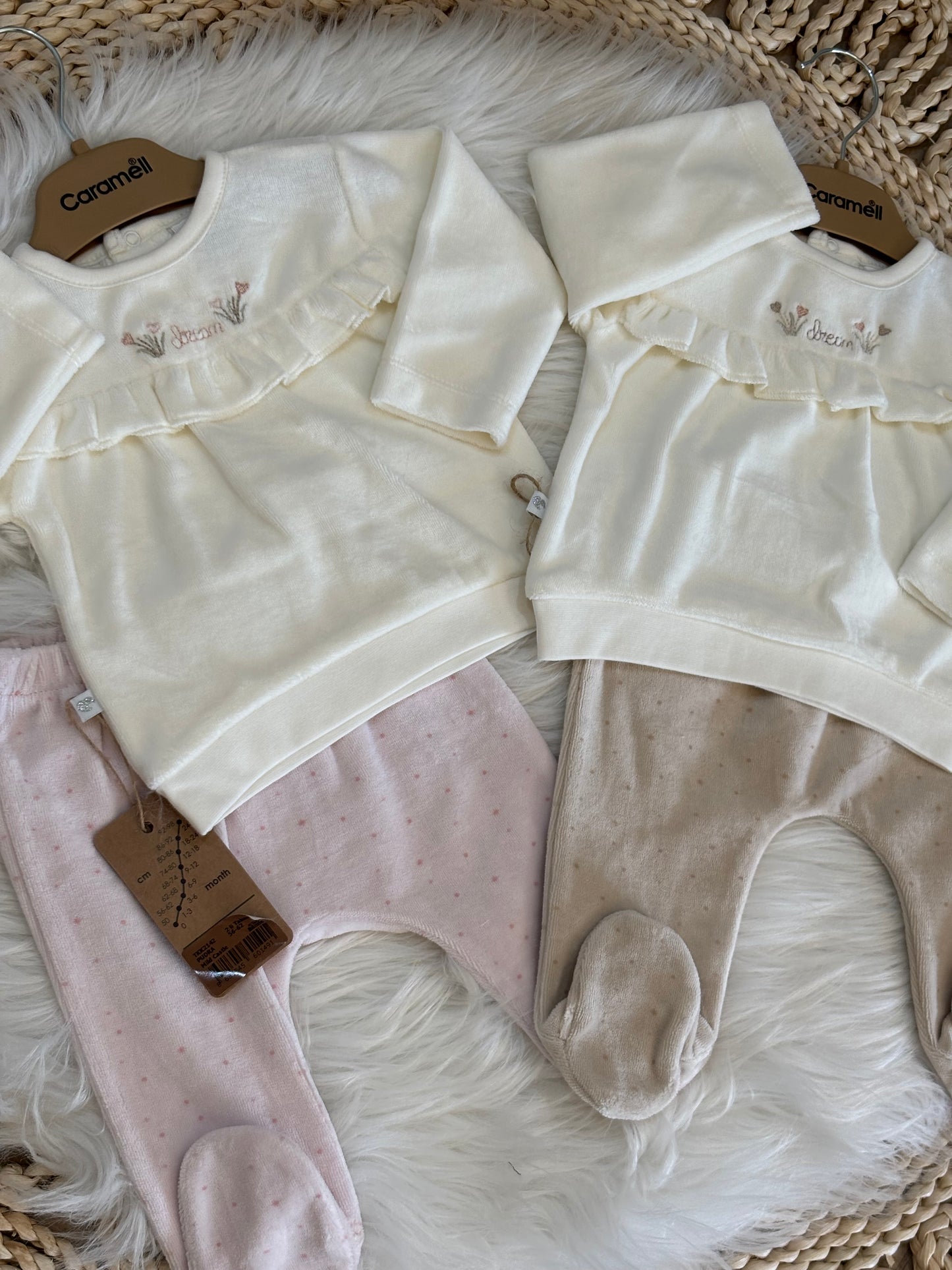 Caramell-2 Pcs Velvet Set