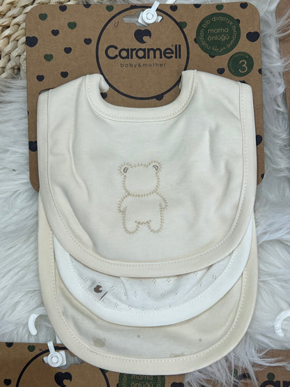 Caramel-3 Pcs 100% Cotton Bips