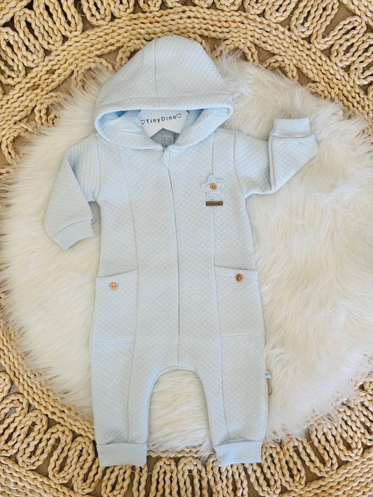 Caramel-Hooded Jumpsuit