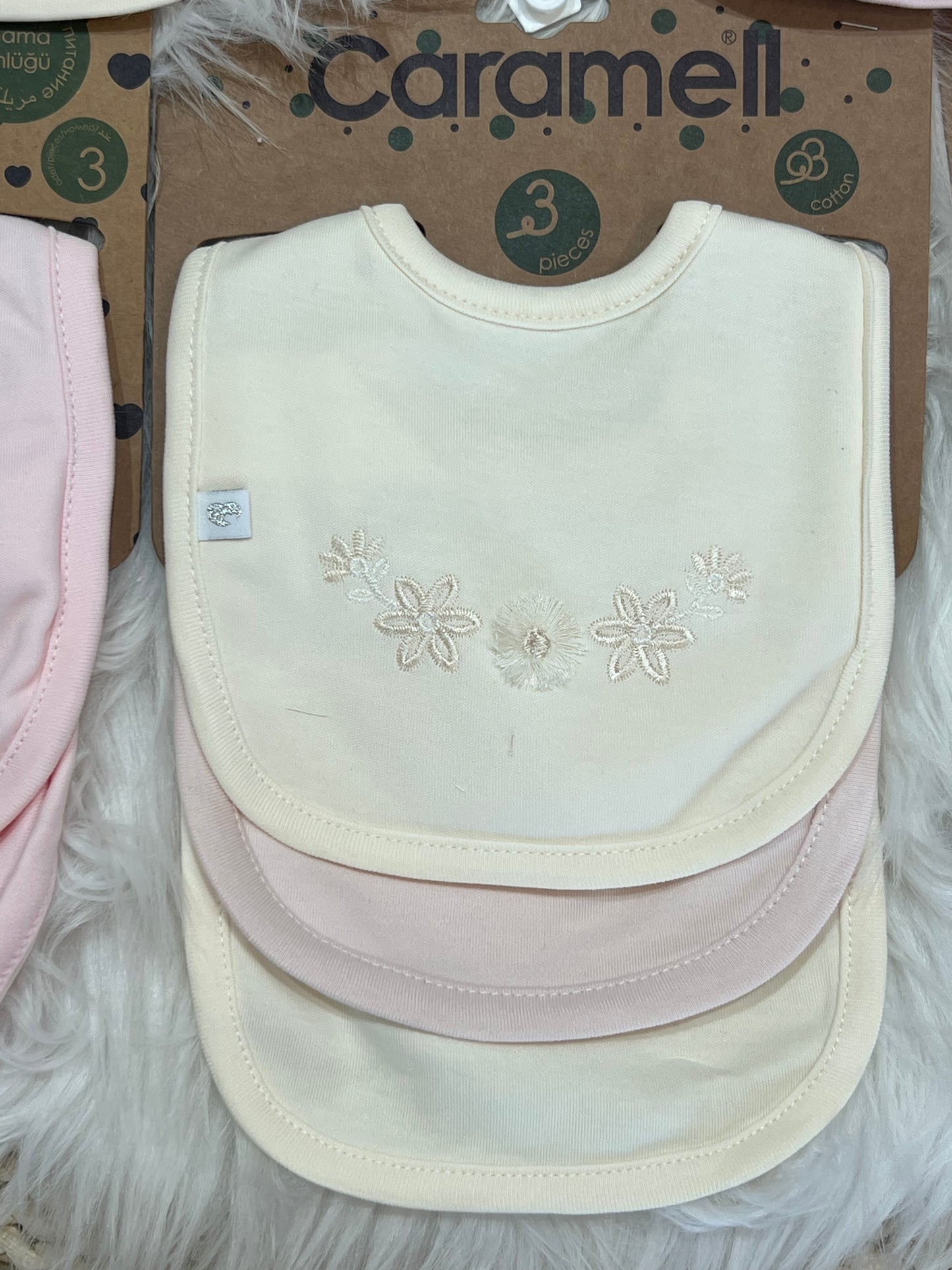 Caramel-3 Pcs 100% Cotton Bips