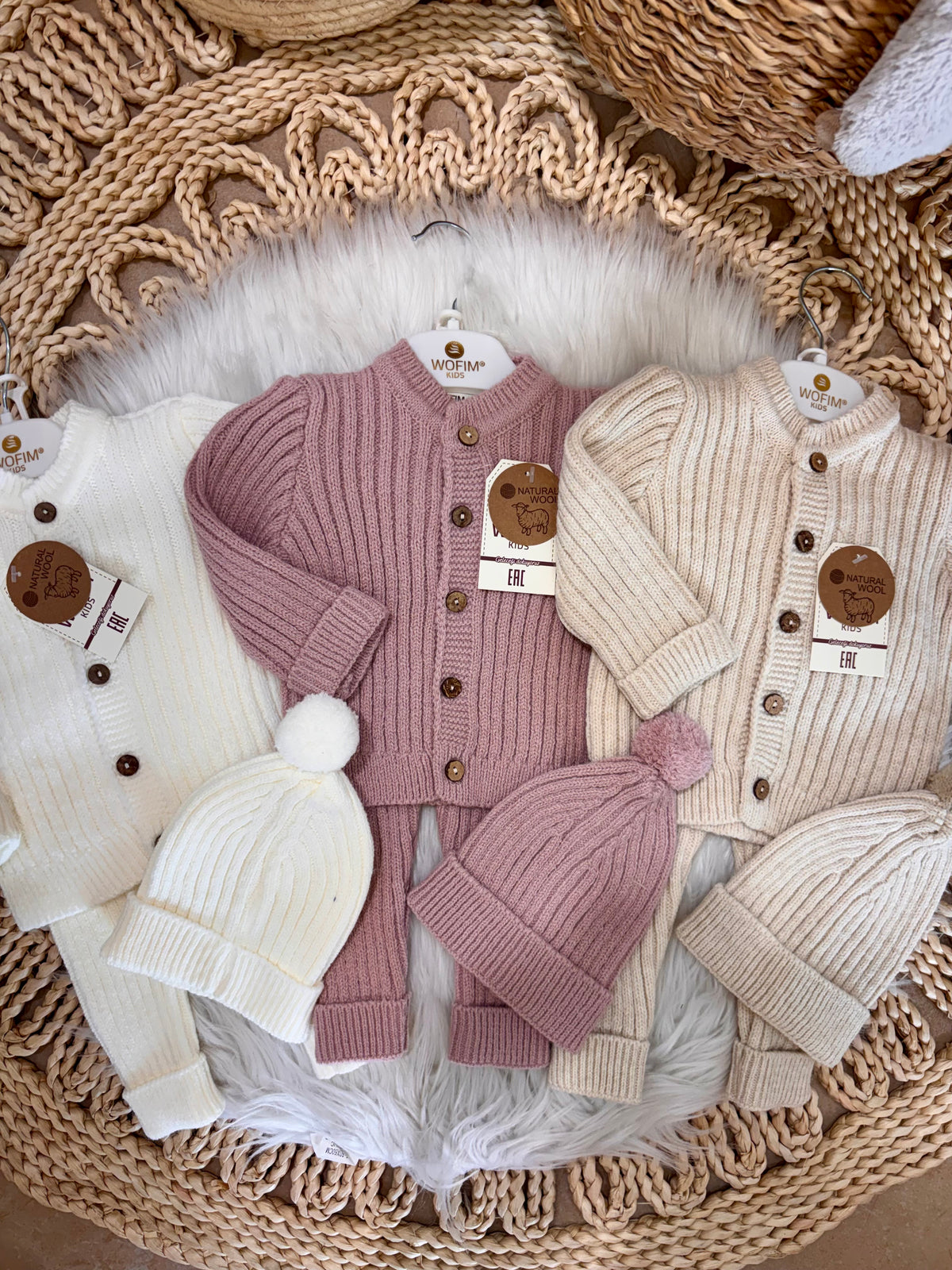 Wofim-Knitted 2-Piece Set