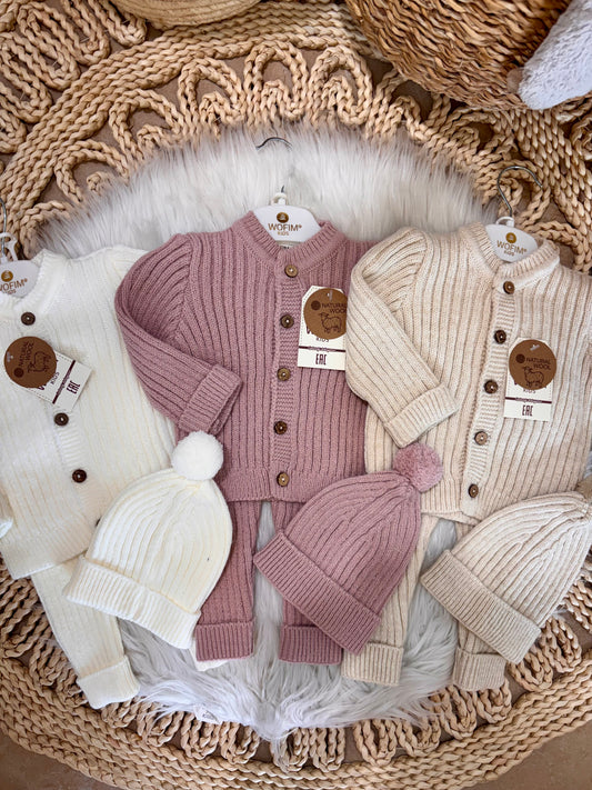 Wofim-Knitted 2-Piece Set