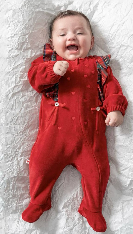 Caramell-Red Velvet Romper