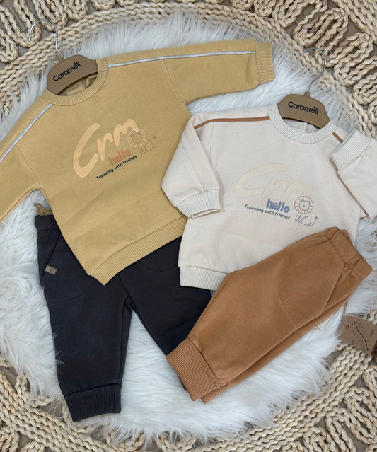 Caramel-2 Pcs Fleeced Set