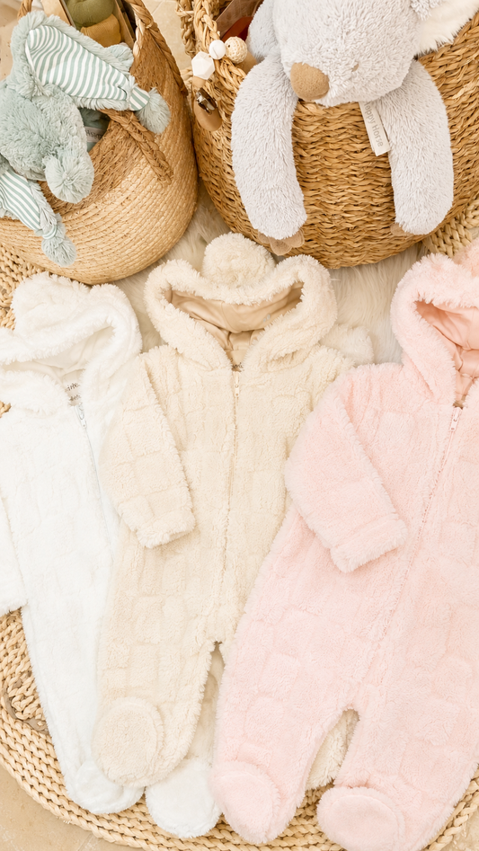 Bebelinna-Fleeced Hooded Romper