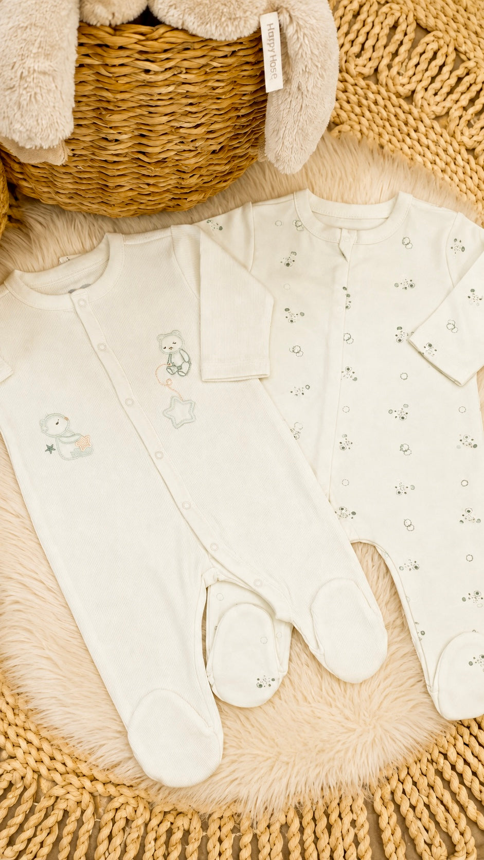 Caramell-Bear Double Set of 2 Overalls