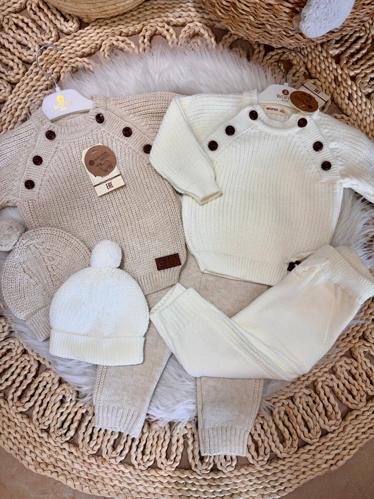 Wofim-Knitted 3-Piece Set