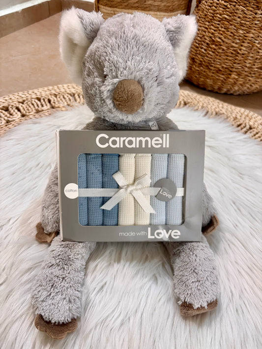 Caramell-Cotton Burping Pads 7-Piece