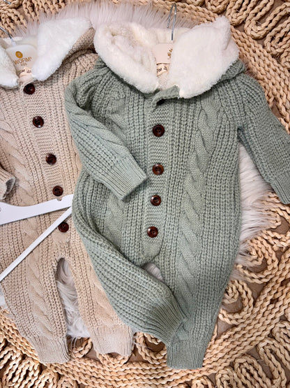 Wofim-Fleeced Hooded Overall