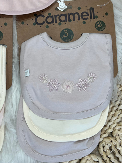 Caramel-3 Pcs 100% Cotton Bips