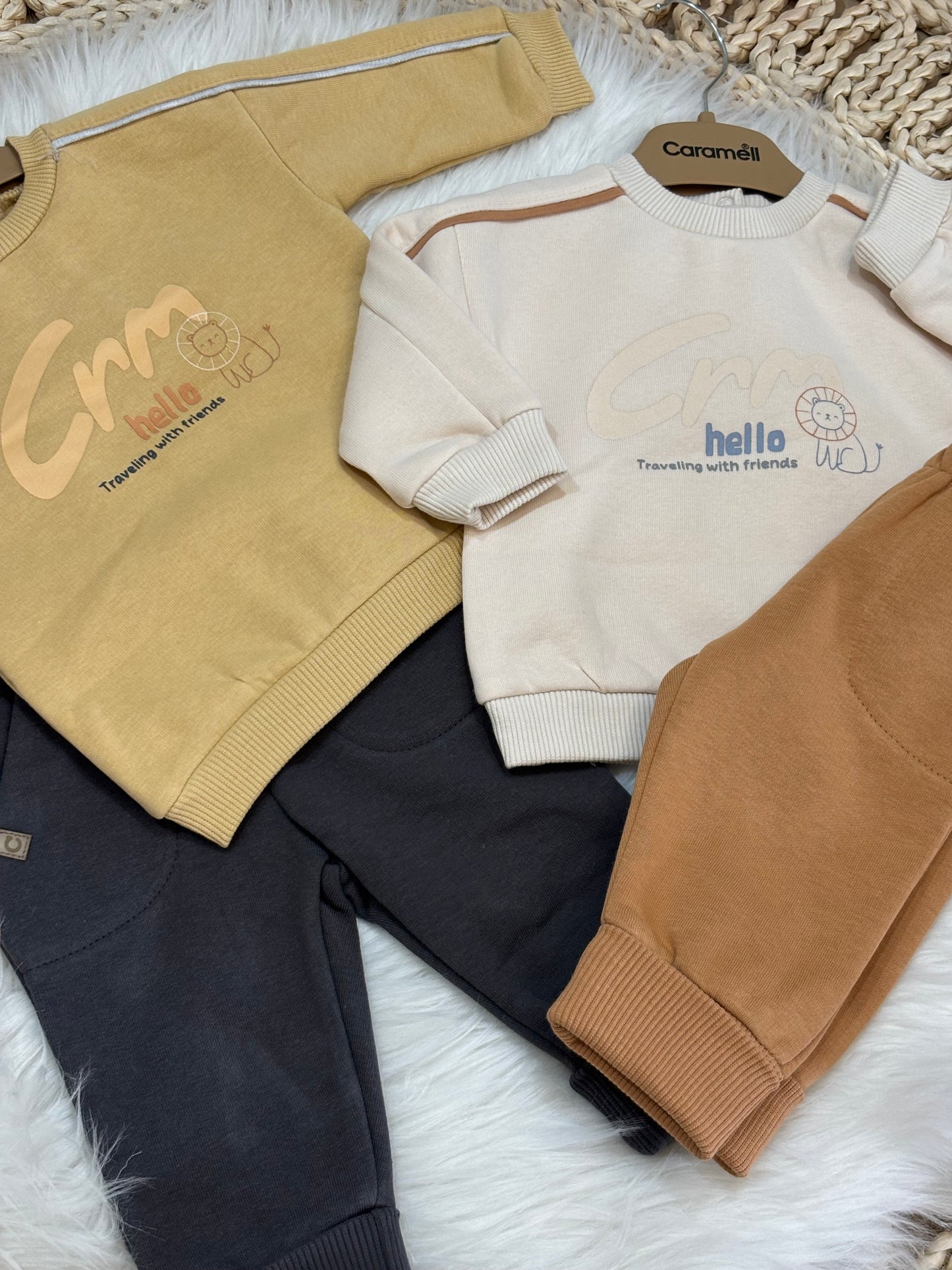 Caramel-2 Pcs Fleeced Set