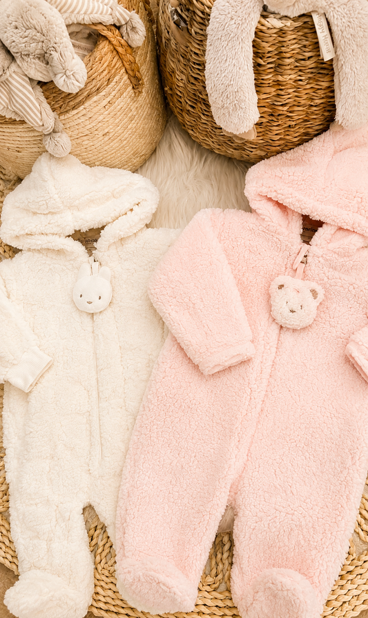 Bebelinna-Fleeced Hooded Romper
