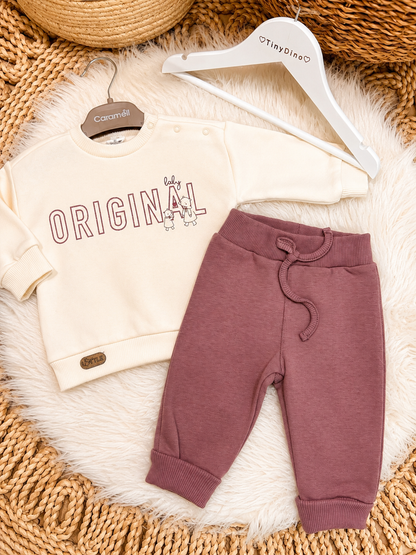 Caramell-Fleeced Set