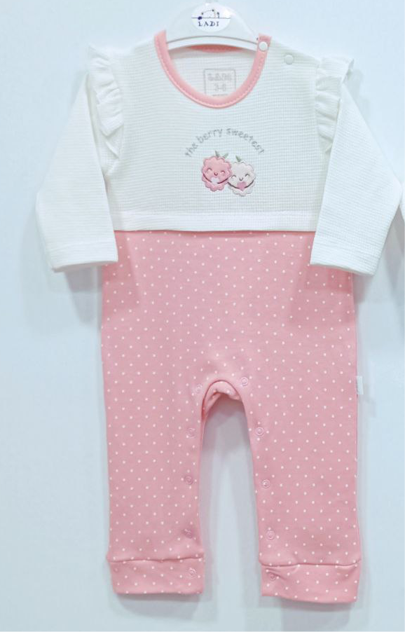 Ladi-Strawberry Cotton Overall