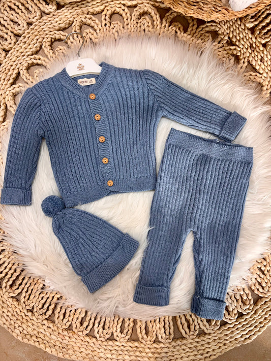 Wofim-Knitted 3-Piece Set